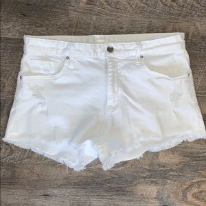H&M White Denim Shorts